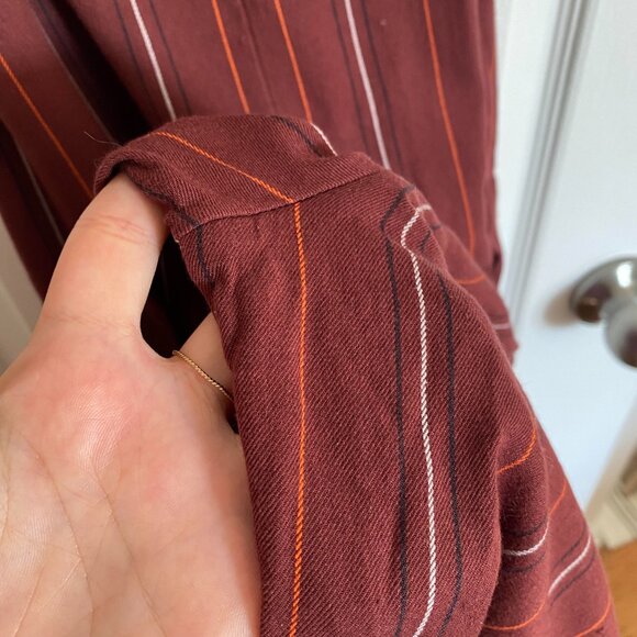 BILLABONG Maroon Striped Wide Leg Overall Size M - Picture 6 of 9